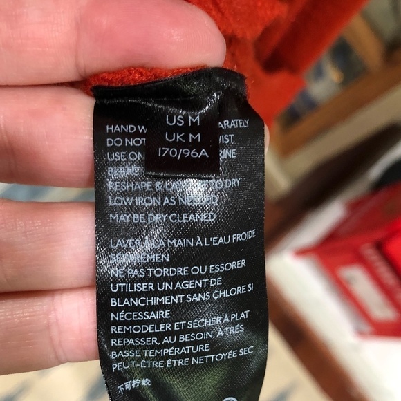 𝅺anthropologie Paloma Burnt Orange Cowl Neck Sweater M - Picture 8 of 12